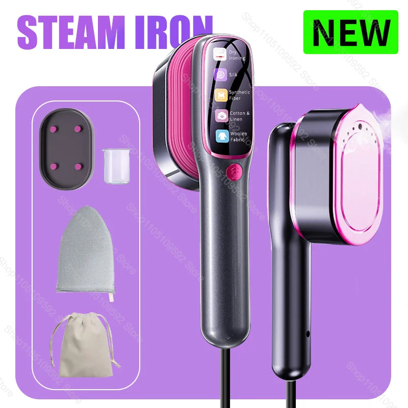 Tidesmit portable handheld garment steamer for travel, compact multi-functional iron machine for quick clothes ironing
