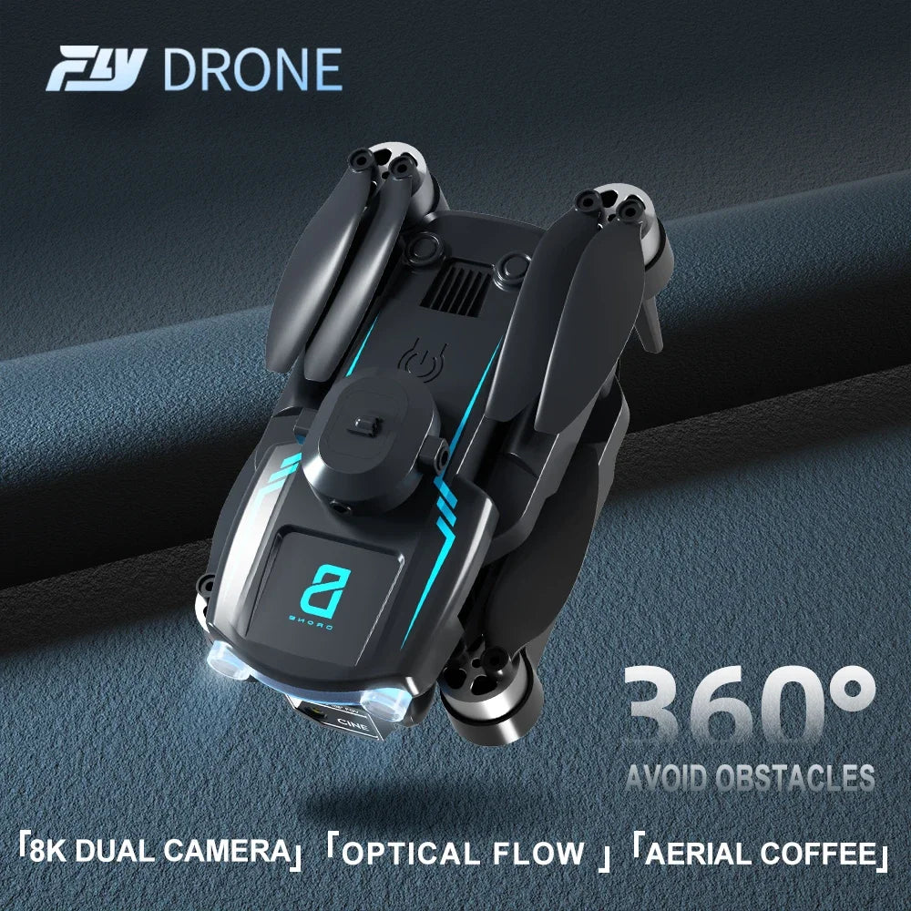 8K HD Camera Drone | Foldable Obstacle Avoidance Quadcopter Tidesmit