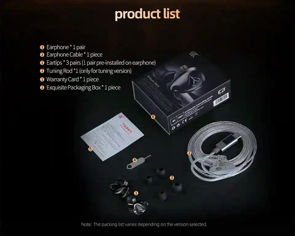 Planar Magnetic IEMs - Wide Soundstage Studio Monitor Wired Earphones Tidesmit