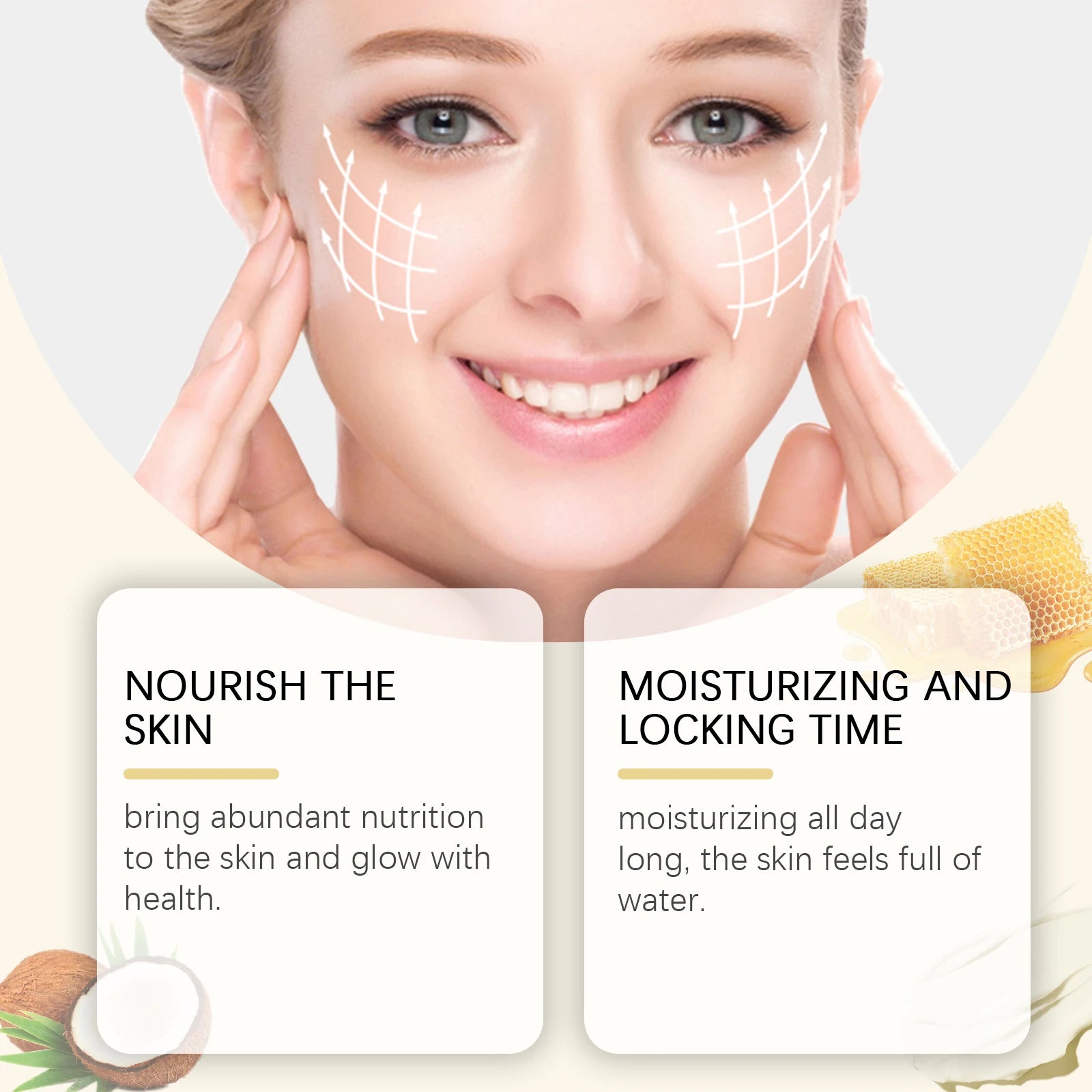Tallow Honey Balm Fine Lines Removal Lifting Firming Tighten Smooth Improve Puffiness Hydrating Nourish Moisturizing Face Cream