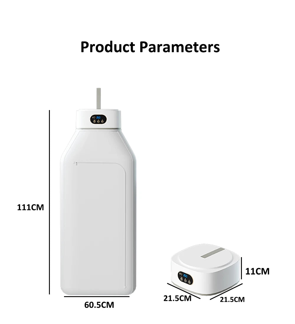 Tidesmit portable electric clothes dryer featuring remote control and intelligent timer for efficient laundry drying.