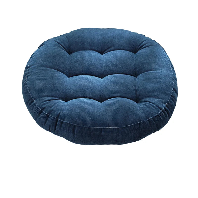 Grey Floor Seat Cushion Pillow Round Large Pillows Seating for Adults Tufted Corduroy Floor Cushions for Living Room Tatami 방석
