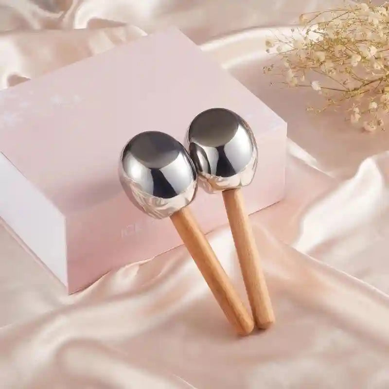 Eye Massage Instrument Stainless Steel Hot Cold Therapy Tool - 14.4cm Eye Massage Instrument Tidesmit