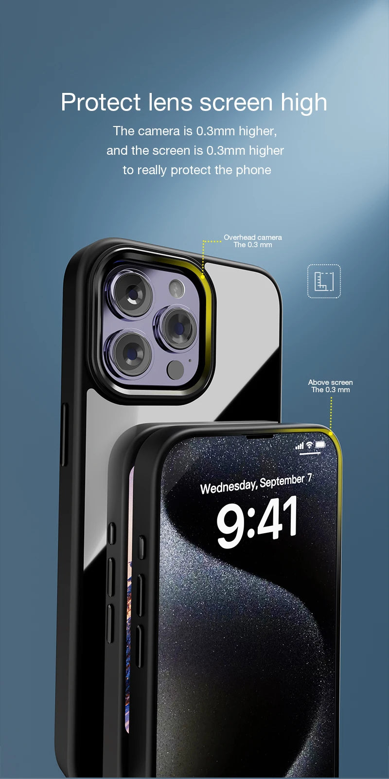 NFC Smart E Ink Phone Case for iPhone 16 Pro Max - Shock-Absorbing Cover Tidesmit