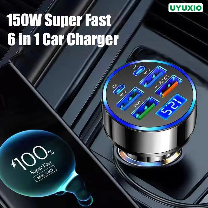 USB C Car Charger with Voltage Display - Fast Charging PD 3.0 Adapter Tidesmit