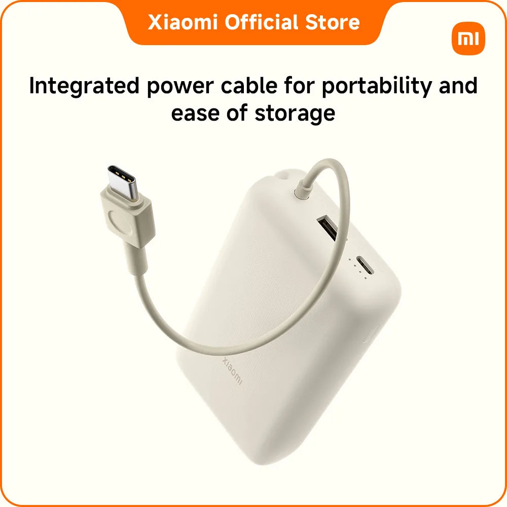 20000mAh Fast Charging Power Bank with Built-in Cable - Blue Tidesmit