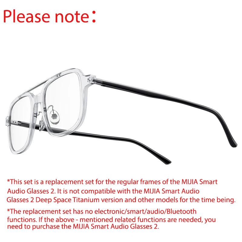 Mijia Smart Audio Glasses 2 - Interchangeable Frames & Spatial Audio Hybrid Aviator Tidesmit
