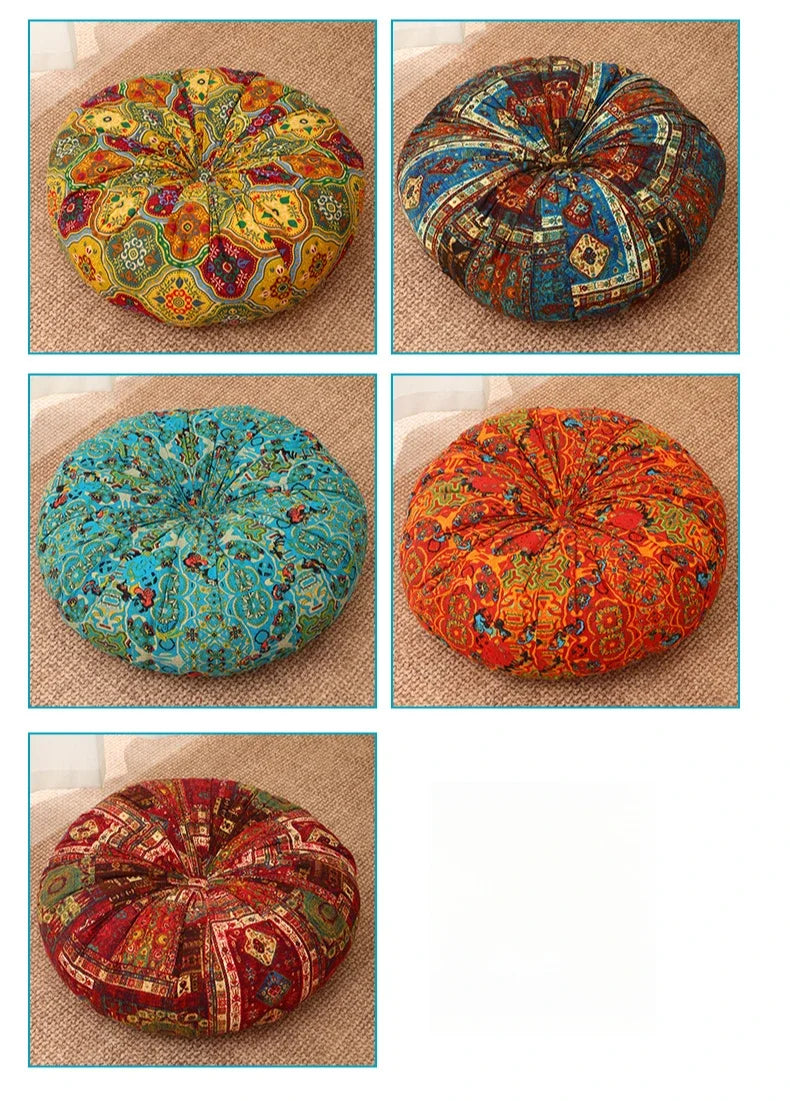 Bay Window Tatami Mats Futon Pumpkin Mats Multi-colored Cushions Thickened Lazy Butt Mats Chair Cushion  Floor Cushion Futon
