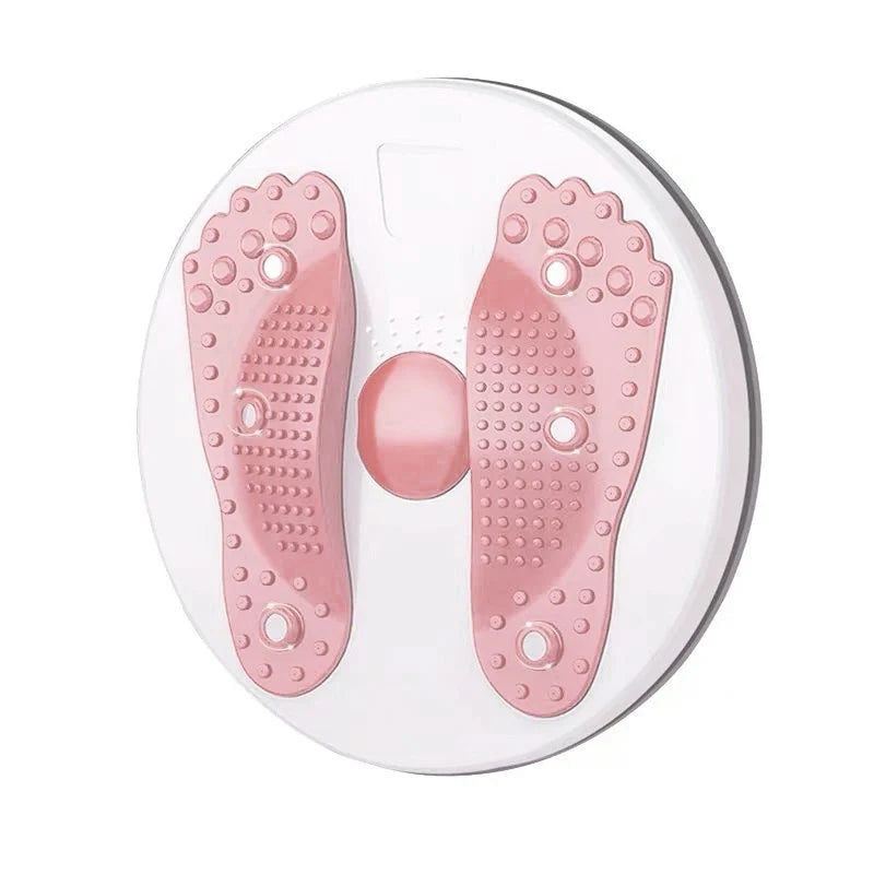 Waist Twisting Disc for Abdominal Fitness - Portable Toning Device Body Shaping Massage Equipment Pink Tidesmit