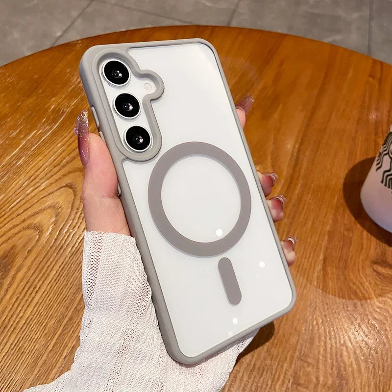 Magnetic Wireless Charging Phone Case for Samsung - Shockproof Cover Tidesmit