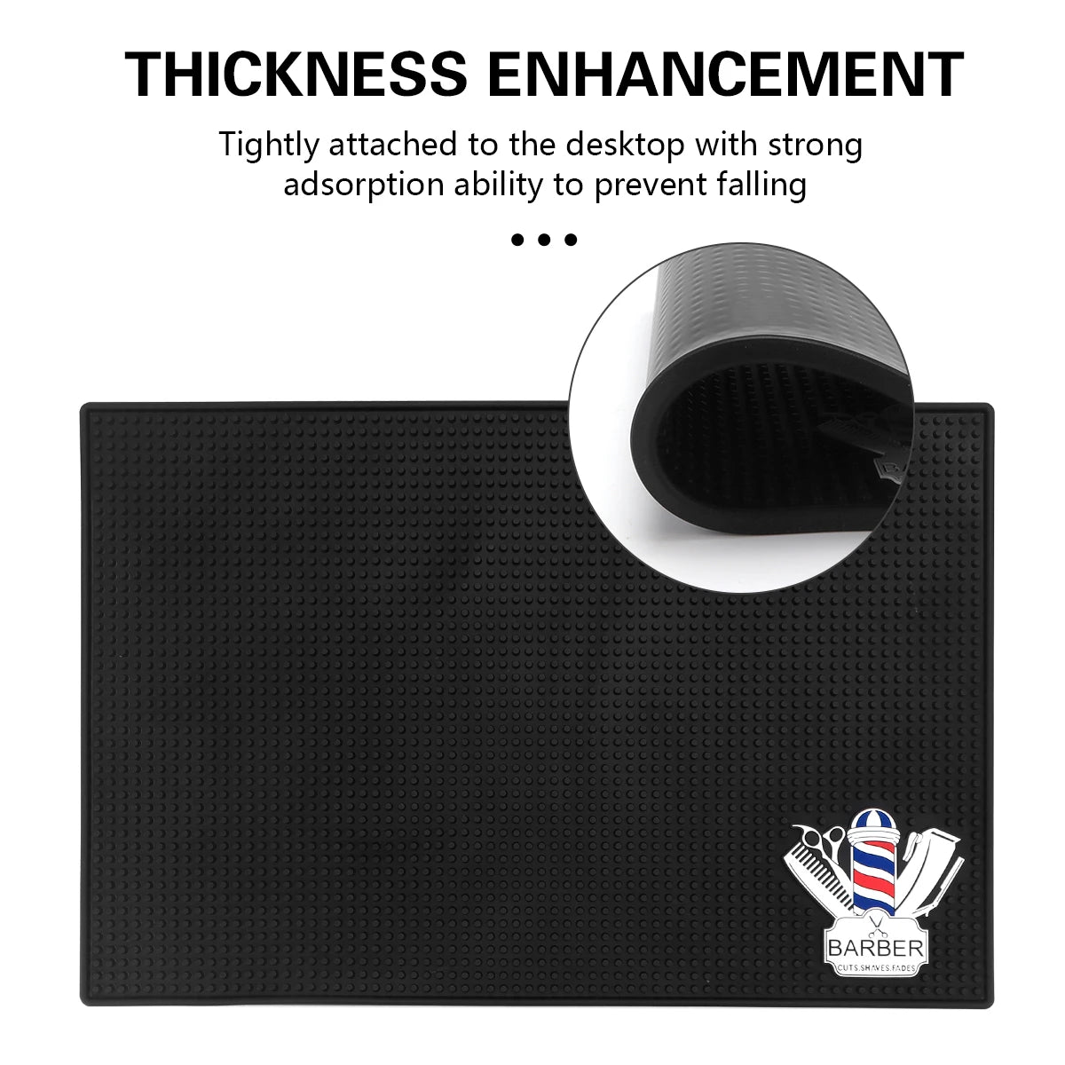 Barber Station Mat Non-Slip Pad for Professional Hair Tool Organization Massage Chairs Tidesmit