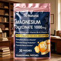 30 Patches Magnesium Glycinate Transdermal Patches With Vitamin B6,Vitamin C - Bones, Muscles, Heart Support