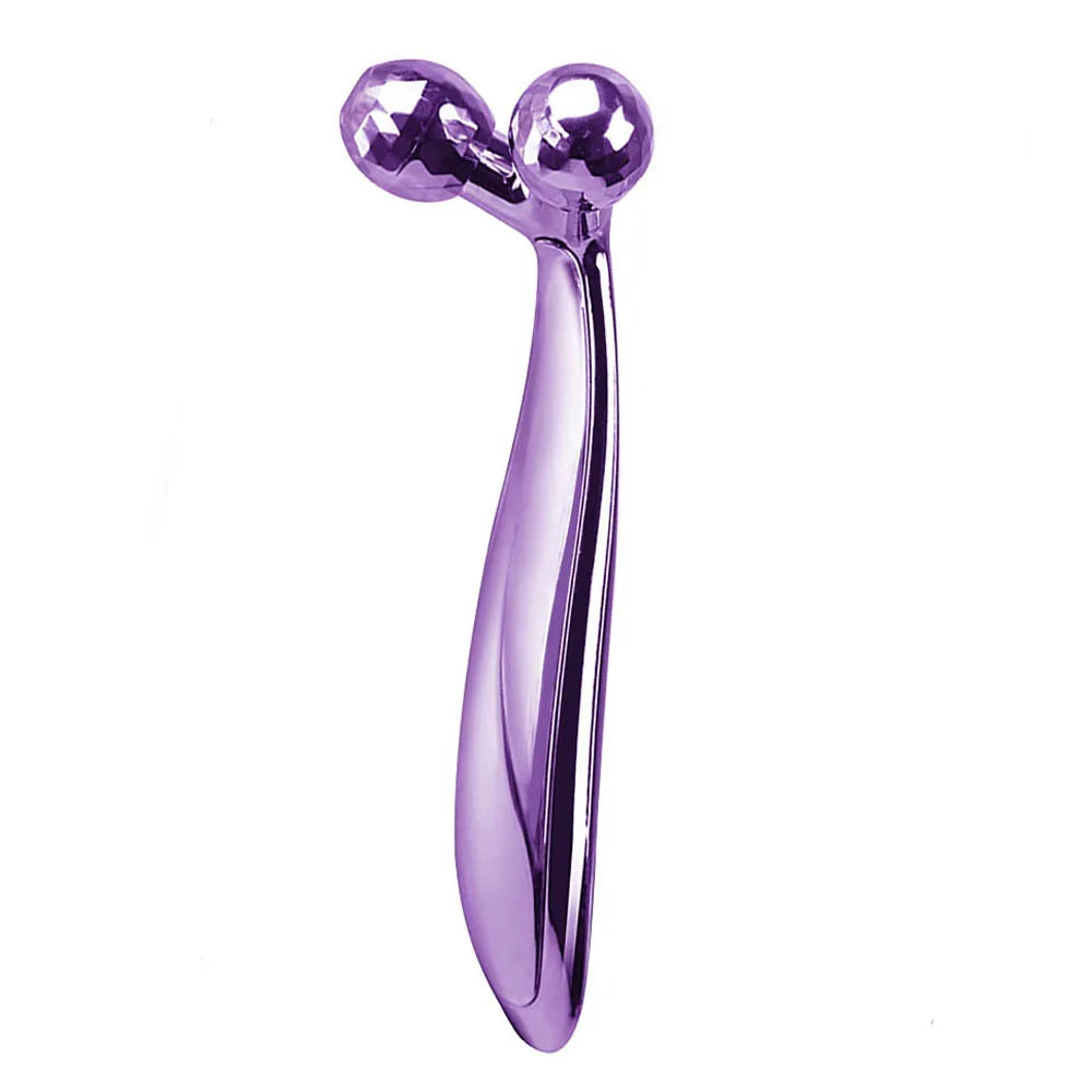 3D Face Roller Massager | Ergonomic Skin Lifting Wellness Tool Relaxation Treatment Purple CN Tidesmit