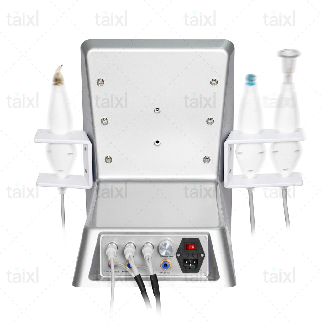 Tidesmit 8-in-1 medical grade plasma device showing adjustable hot and cold facial treatment settings side view