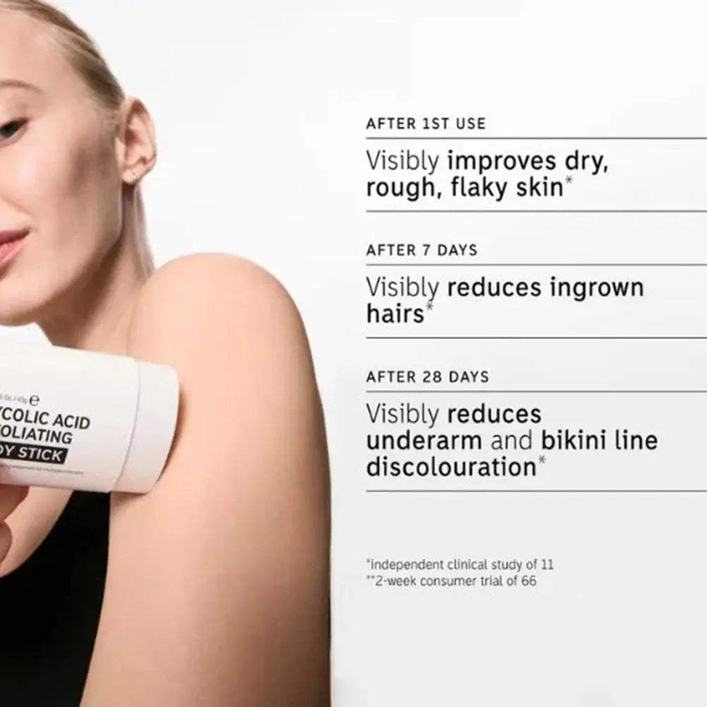 Exfoliating Body Stick Moisturizer - Natural Cruelty-Free Black Formula Scrubs Treatments Tidesmit