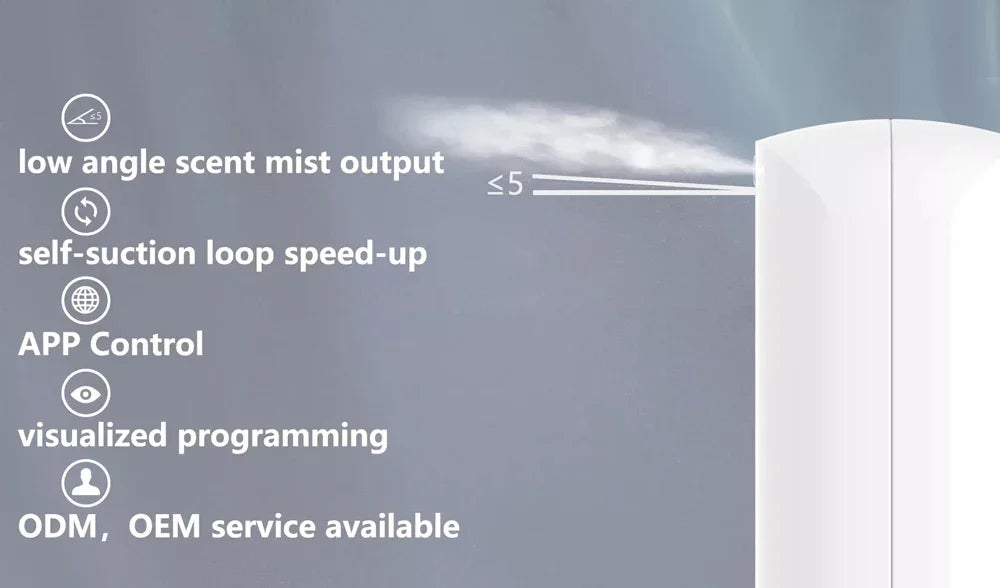 Smart Scent Air Machine for Home Room Fragrance Diffuser Electric Smell For Home Bluetooth Waterless Diffuser For Hotel Spa
