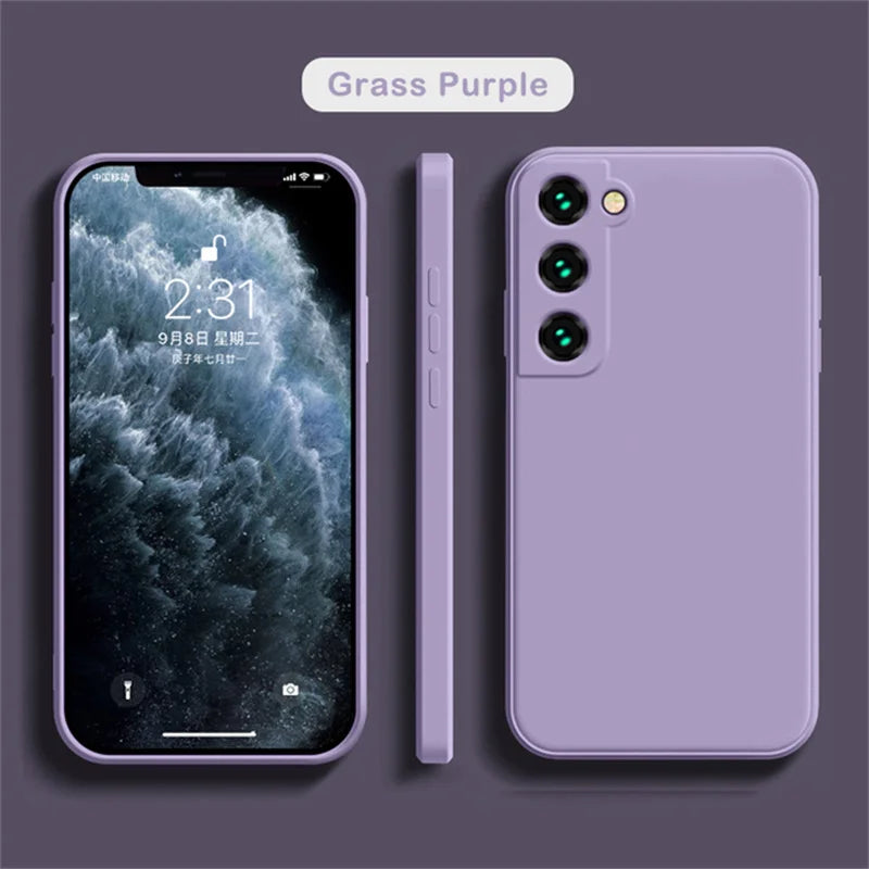 Samsung Galaxy A55 Silicone Case: Slim Shockproof Drop Protection Lavender Tidesmit