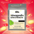 Ashwagandha Transdermal Patches Natural Energy, Strength Stress & Mood Support 30 Patches