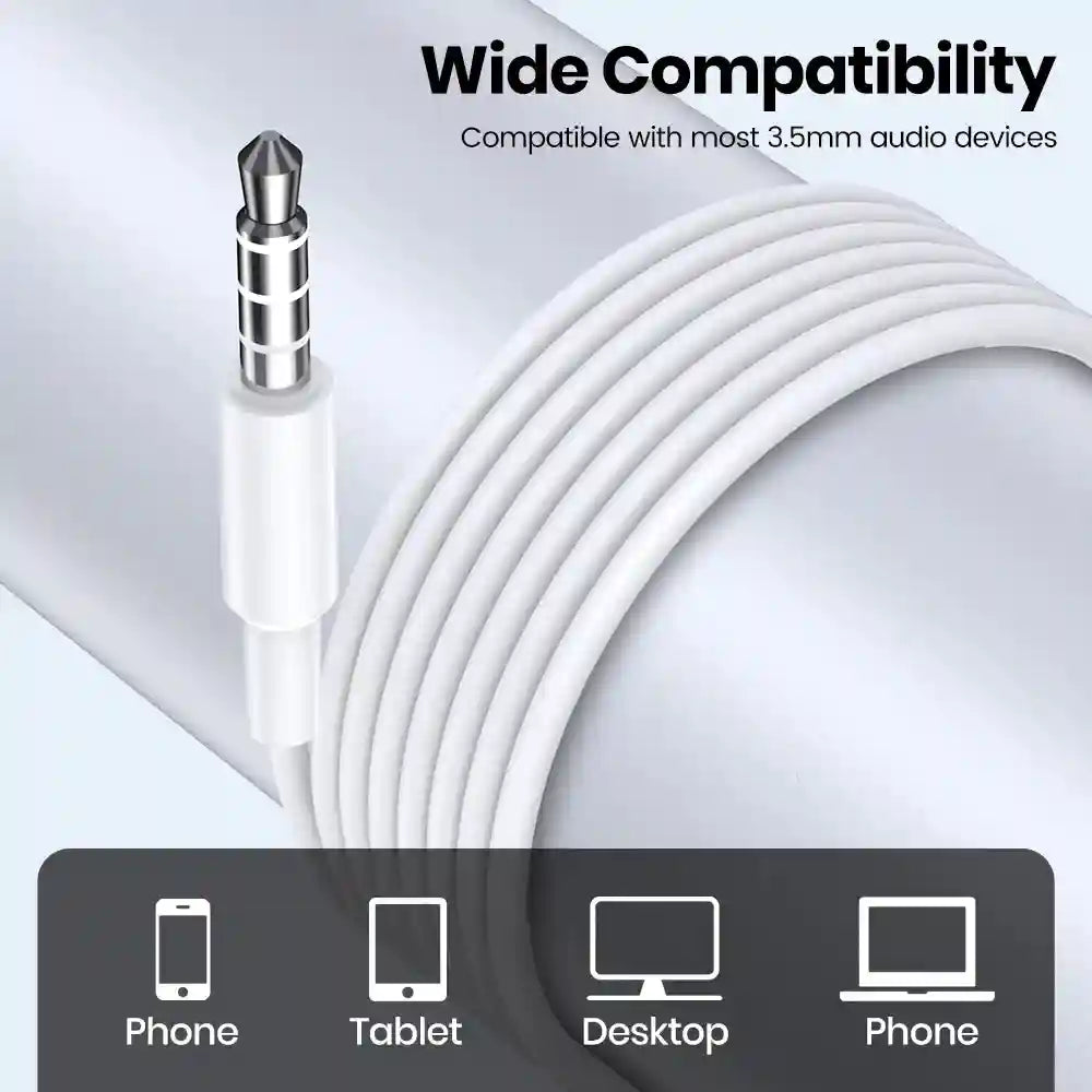 Wired Earphones With Microphone - 3.5mm In-Ear Noise Isolating Headset Tidesmit