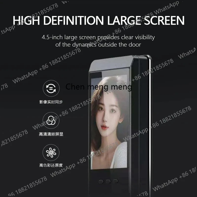 Camera Palm Vein Smart Fingerprint Lock  3D Face Recognition Fingerprint Password Smart Door Lock