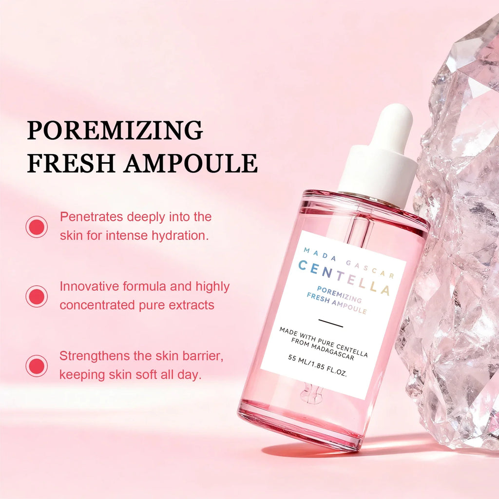 Brightening Centella Niacinamide Serum 55ml - Hydrating Ampoule Soothes Uneven Skin Tone & Boosts Radiance for a Clear Glow.
