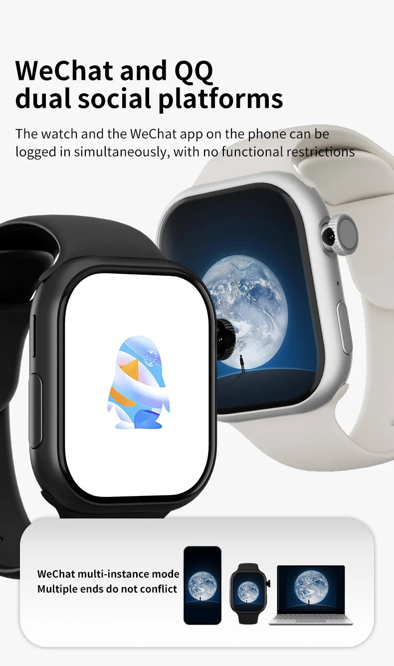 YLL-VP19 PRO 4G LTE Smart Watch WIFI GPS Big AMOLED Screen Color Display SIM Call Android IOS Compatibility Sleep Tracker IP67