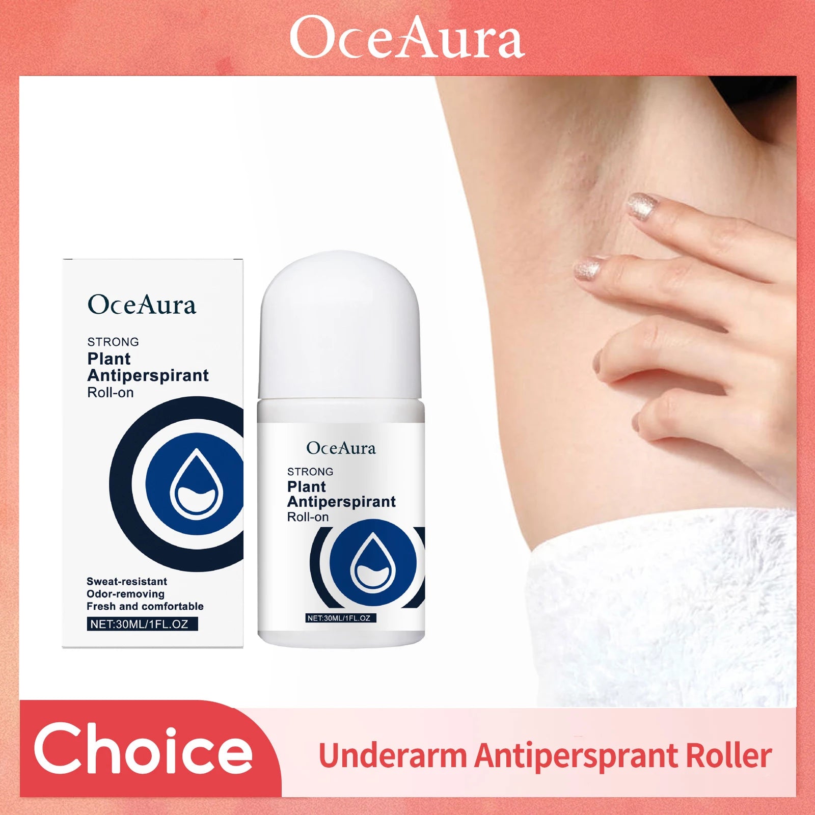 Tidesmit roll-on antiperspirant deodorant for sweat control and long-lasting freshness to eliminate body odor.