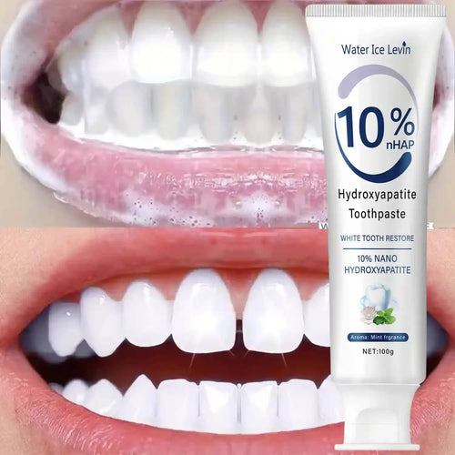 Tidesmit 10% Nano Hydroxyapatite Toothpaste for enamel repair and daily teeth whitening in 100g tube.