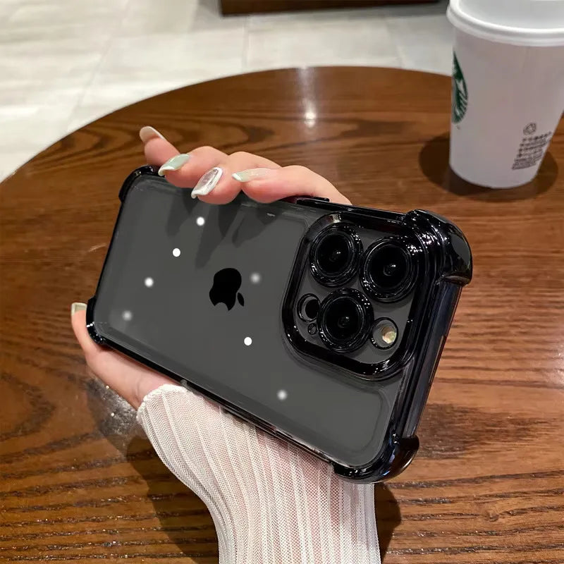 Shockproof Phone Case for iPhone 16 Pro Max - Military-Grade Protection Black Tidesmit
