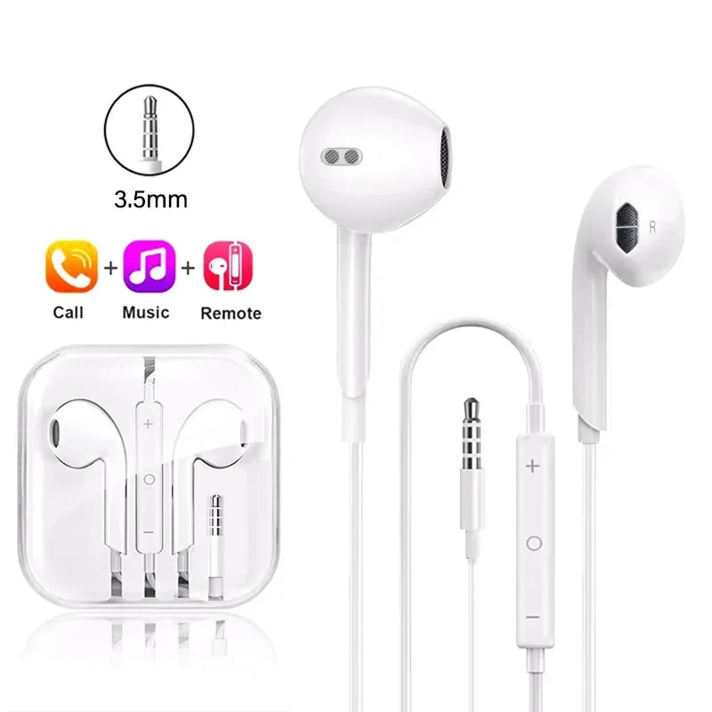 USB C Wired Earbuds with Microphone for Samsung Galaxy - Tidesmit 3.5mm Box Tidesmit