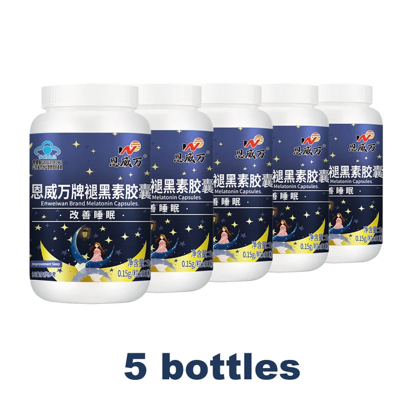 Melatonin Capsules, Deep Sleep & Brain Cognition, Extra Strength Liposomal Melatonin with Vitamin B6,double effect quality sleep