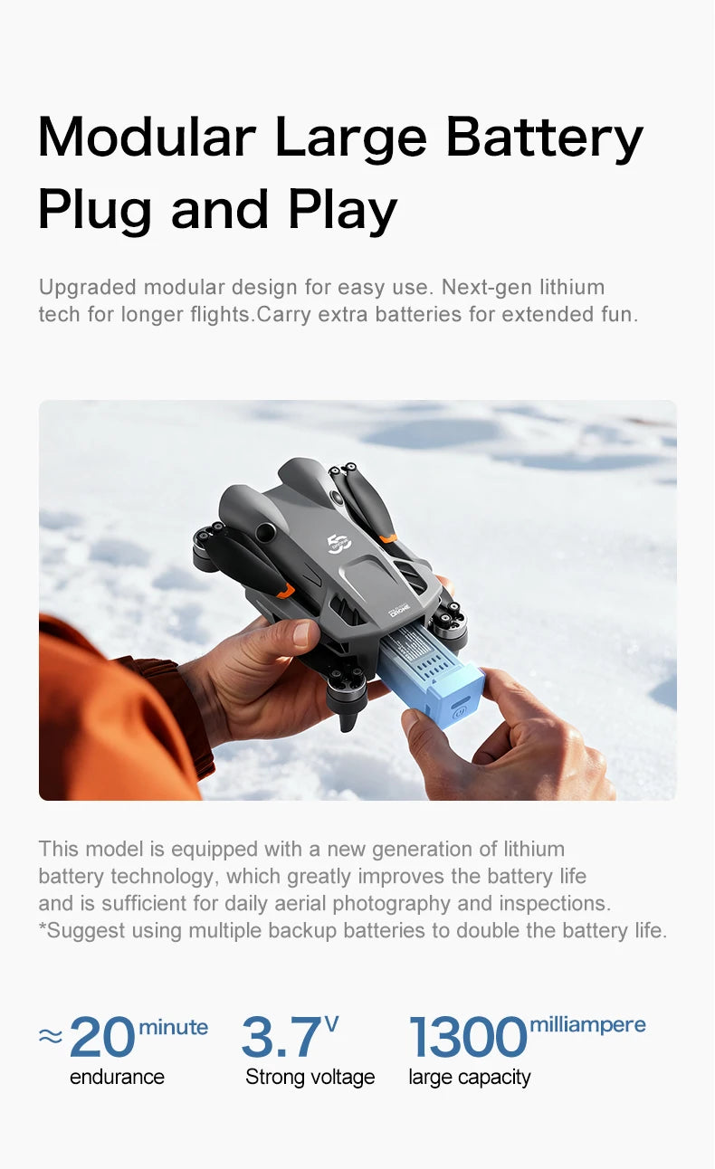 8K GPS Camera Drone with Obstacle Avoidance | Foldable Aerial Pro Tidesmit