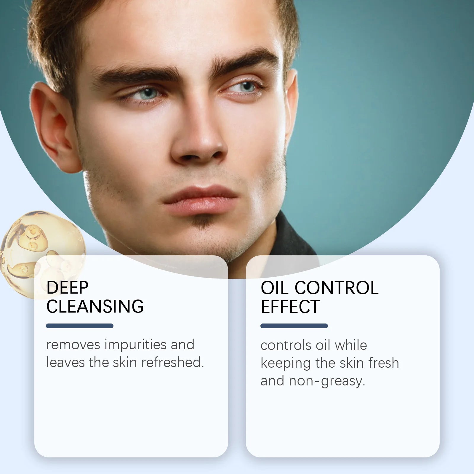 Men Face Oil Control Scrub | Deep Pore Exfoliator | 100ml Tidesmit Scrubs Treatments Tidesmit