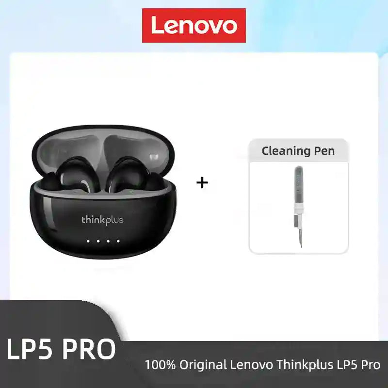 Wireless Bluetooth Earbuds with Low Latency Audio for Gaming LP5Pro Black CleanPe Tidesmit