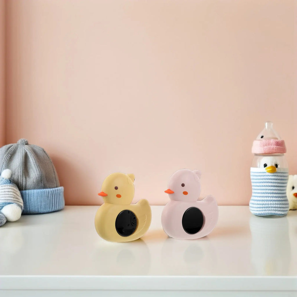 2Pcs Infant Bath Thermometer Cute Yellow Pink Fast Response Water Temperature Monitor for Babies Accurate Portable