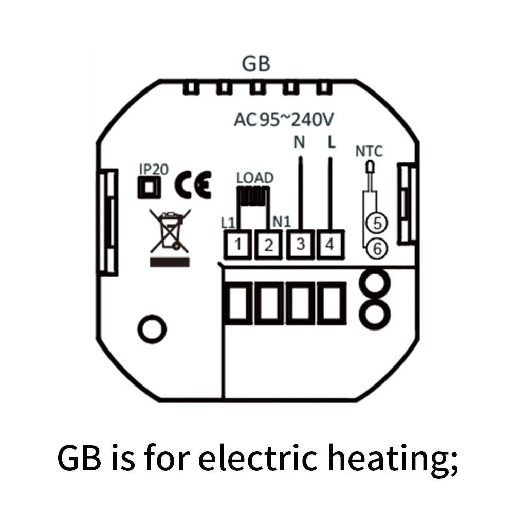 Smart WiFi Thermostat for Floor Heating&Cooling System Compatible with Gas Boiler Heat Pump HVAC Control Controller/Actuator