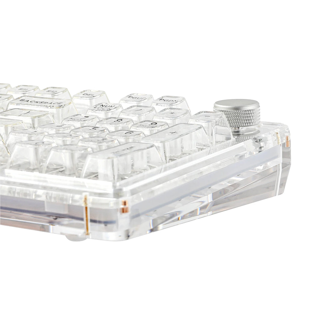 KiiBOOM Phantom 98 98-key Hot-swappable Wired/Bluetooth5.0/2.4GHz Wireless Acrylic Gasket Mechanical Keyboard