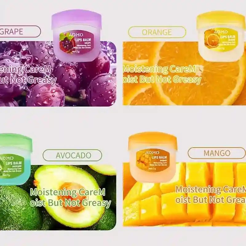 Fruit Lip Balm Set | Moisturizing Lip Care Treatment 8 Pack by Tidesmit Lip Care Tidesmit