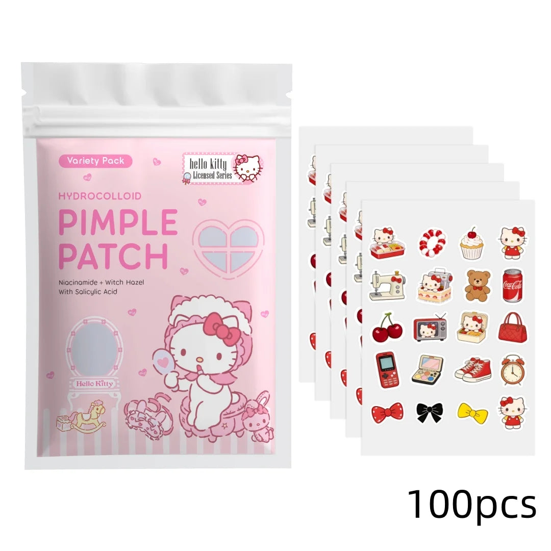 40/100PCS hello kitty Acne patches, facial acne patches, hydrogel acne removal patches, concealer