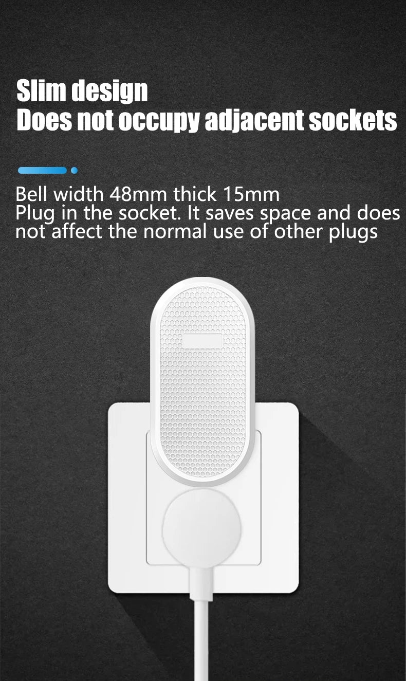 Wireless Doorbell Smart Home 200m Long Distance Remote Control Multi-tone Welcome Door Bell Volume Adjustment EU US Plug White