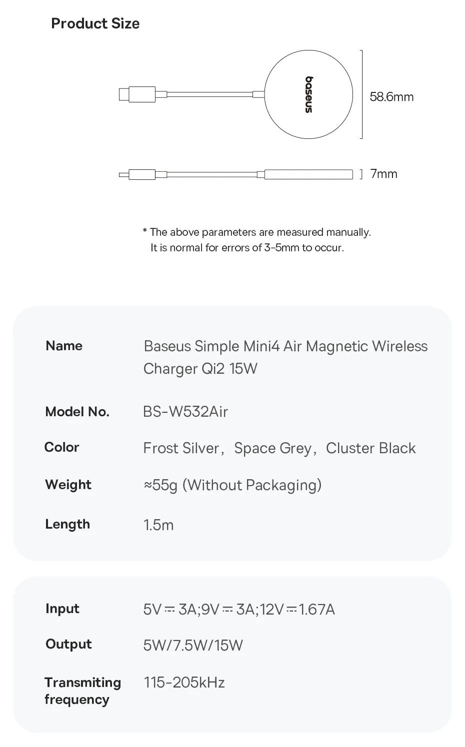 15W Fast Wireless Charger for iPhone 16-13 - MagSafe Compatible Pad Tidesmit