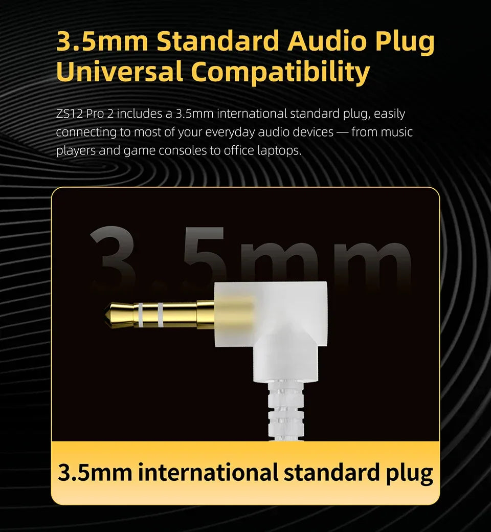 Wired Hybrid IEM Earphones HiFi Bass Gaming Audio | Tidesmit Tidesmit