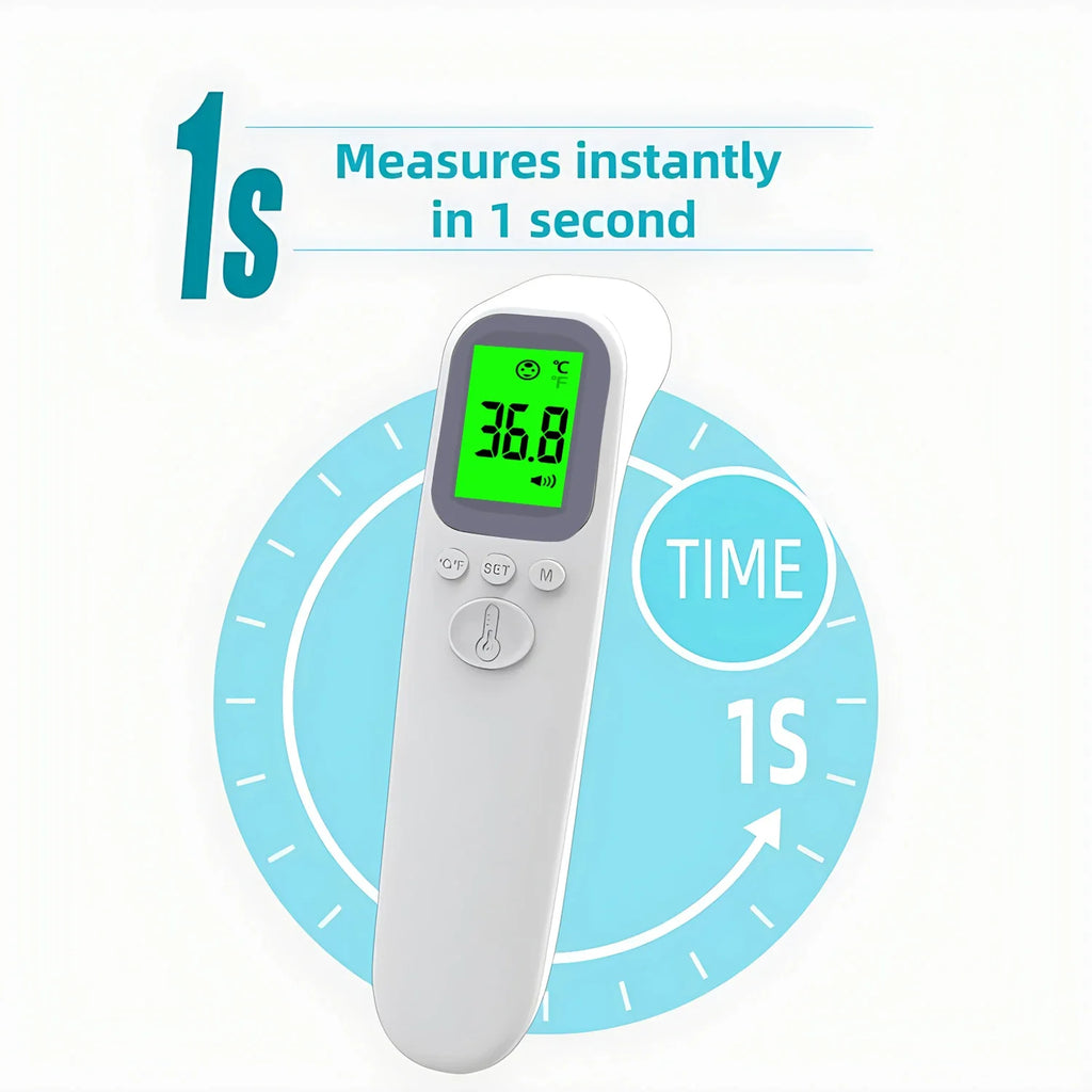 Digital Infrared Thermometer Forehead Body Non-Contact Fever Thermometers Or Medical Portable Finger Pulse Oximeter Blood Oxygen
