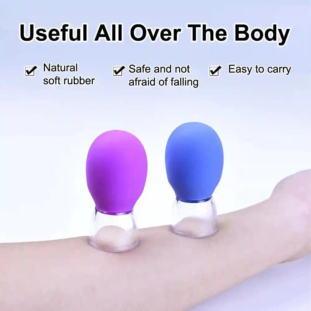 Facial Cupping Set for Eye Lifting - Silicone Vacuum Massage Tool Eye Massage Instrument Tidesmit