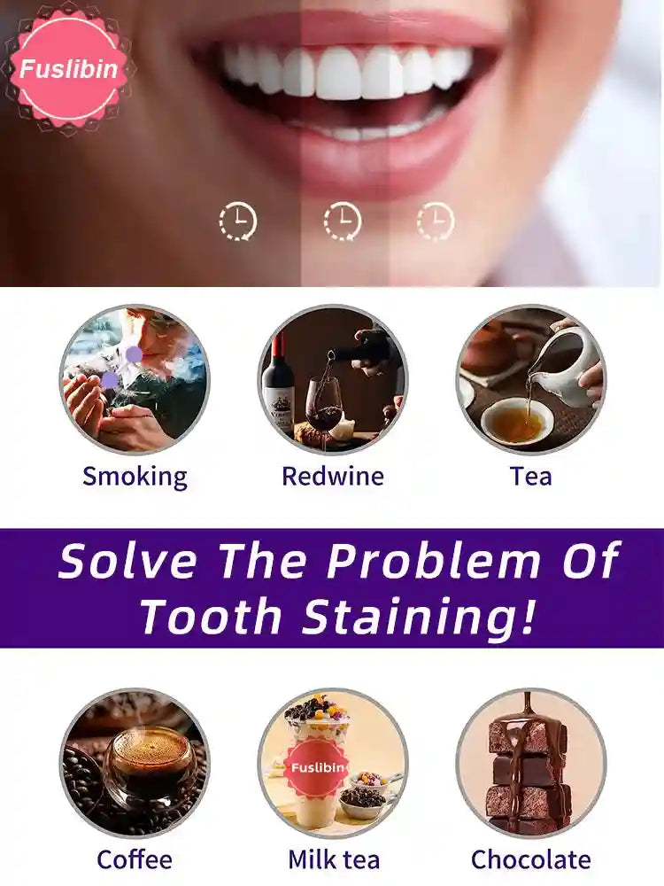 Tidesmit V34 Instant Teeth Whitening Toothpaste for stain removal and fresh breath oral care