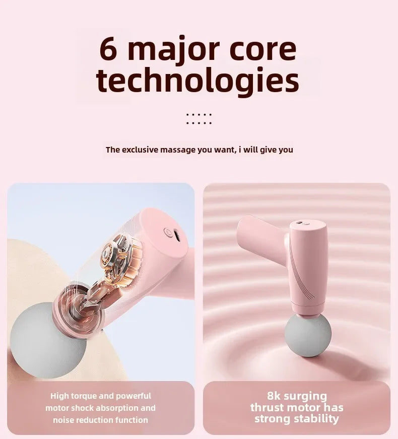 Portable Deep Tissue Massage Gun for Targeted Muscle Recovery Therapy Relaxation Treatment Tidesmit