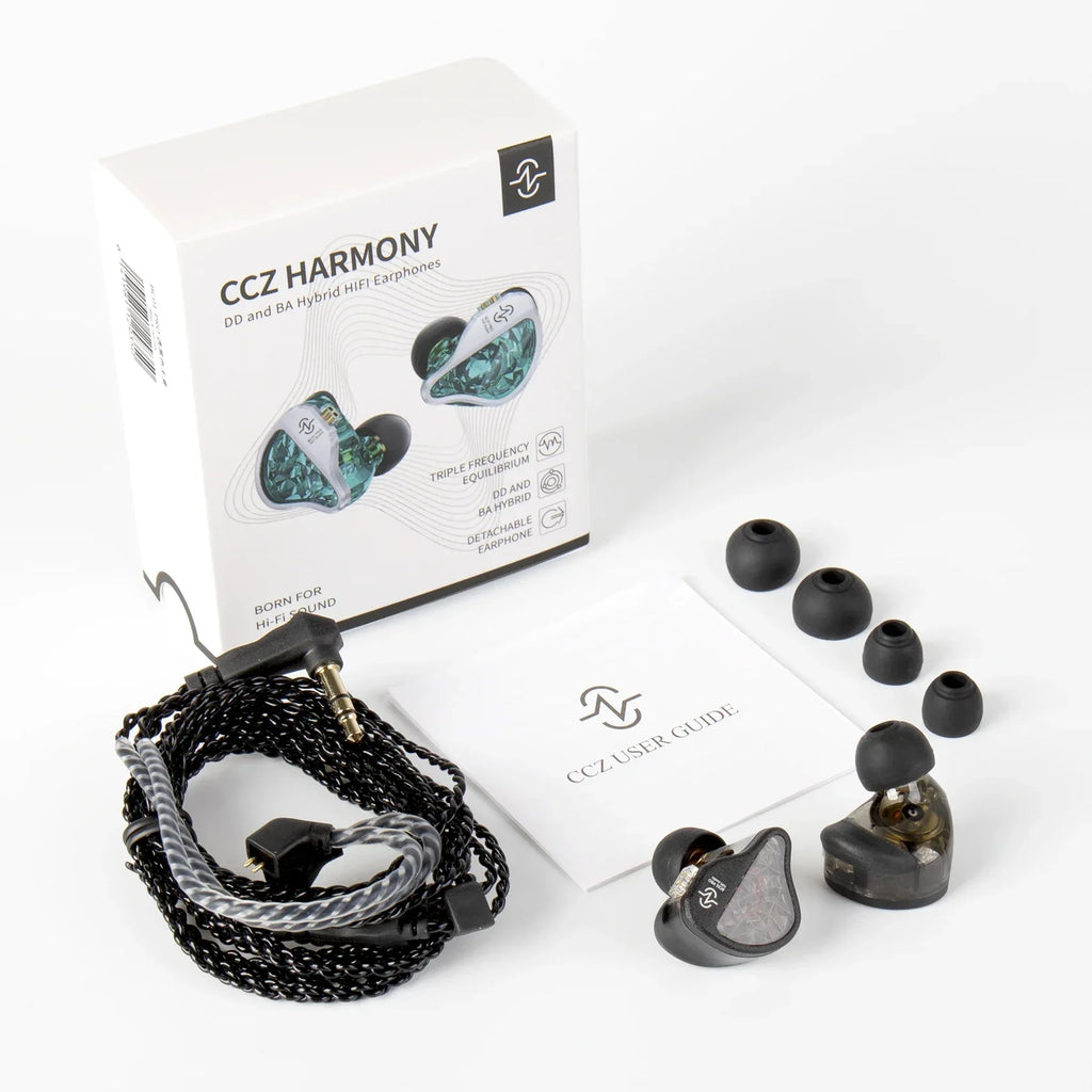 Hybrid Hi-Fi In-Ear Monitors DD&BA Wired Headphones by Tidesmit Tidesmit