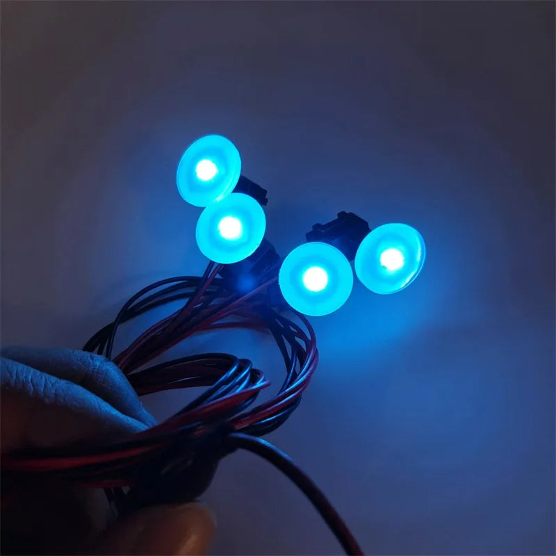LED Ring Light Interior Door Handle Kit - 4Pcs Circular B Model Tidesmit