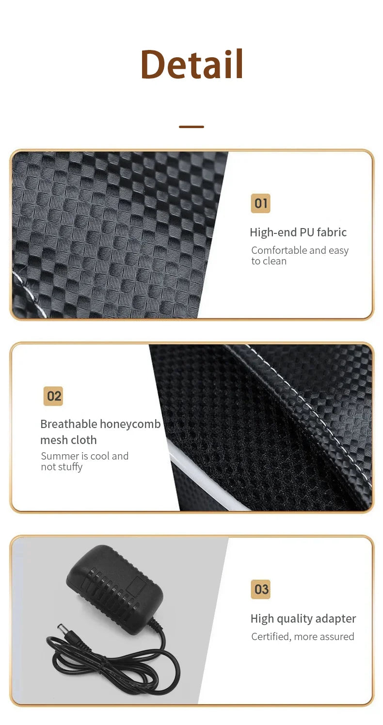Electric Neck Massager with Heat Therapy & Deep Tissue Shiatsu - Tidesmit Massage Chairs Tidesmit