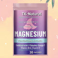 30 Patches Magnesium Glycinate Transdermal Patches With L-theanine, Omega-3,Vitamin B6, D3 - for Sleep, Relaxation, Brain, Bones